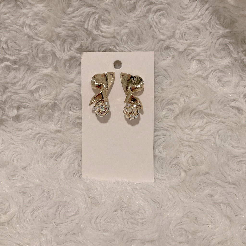 3 For $15 - Jewelmint Gold & Crystal Drop Earrings